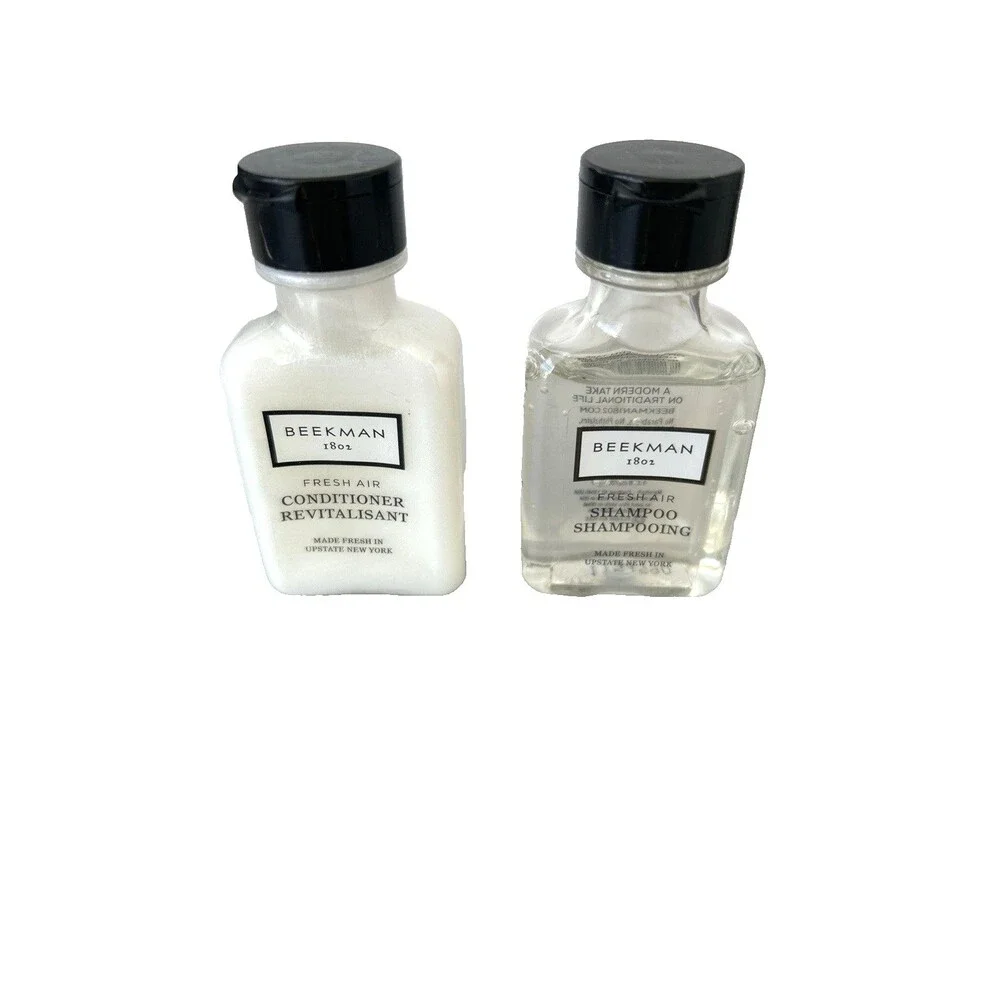 Beekman 1802 Fresh Air Shampoo & Conditioner Lot of 24  - 12 of Each Travel Set